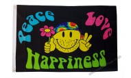 Peace, Love and Happiness Flags